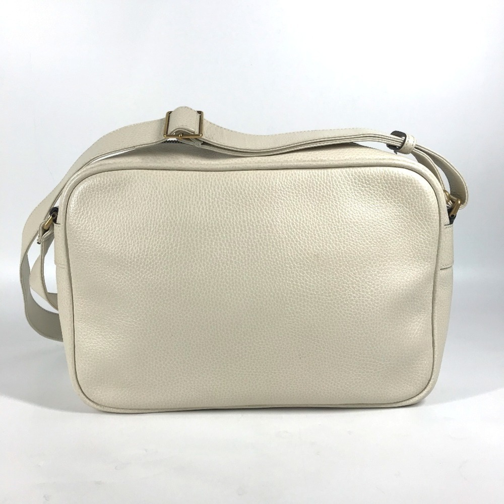 GUCCI White Leather Messenger Shoulder Bag - Picture 2 of 16
